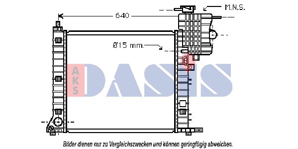 AKS DASIS Radiators, Motora dzesēšanas sistēma 121070N